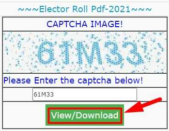 Solved Captcha for Download UP Voter List Online
